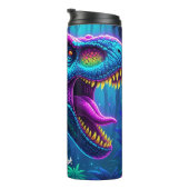 Bouteilles Isothermes Neon Dinosaur Jungle Vibrant Roar (Tourné sur la droite)
