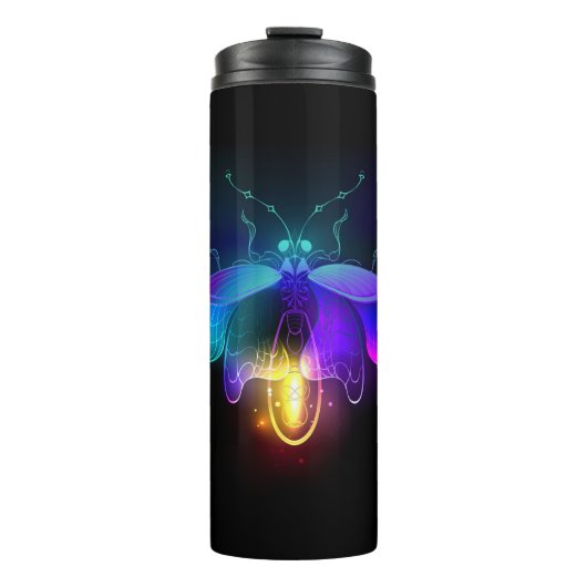 Bouteilles Isothermes Neon Firefly sur noir (Devant)