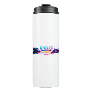 Bouteilles Isothermes Neon Gamer Wrap Coffee Mug 🎮   LEVEL UP Coffee Fi