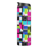 Bouteilles Isothermes Neon Glitch Geometric Insulated Tumbler (Tourné sur la droite)
