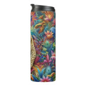 Bouteilles Isothermes Neon Jaguar dans une jungle luxuriante (Tourné sur la droite)