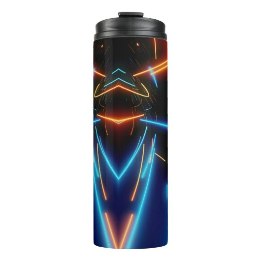 Bouteilles Isothermes Neon Led noir moderne (Devant)