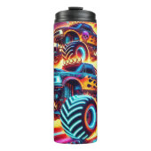 Bouteilles Isothermes Neon Monster Truck Racing Flames Thrill (Devant)