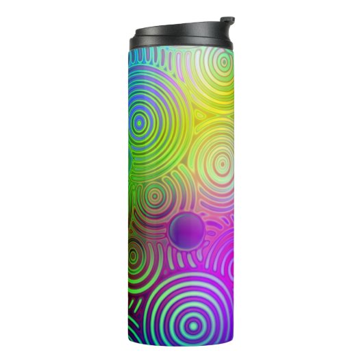 Bouteilles Isothermes Neon Rainbow Design (Tourné sur la gauche)