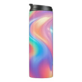 Bouteilles Isothermes Neon tendance Pink Blue vert vert vagues abstraite (Tourné sur la droite)