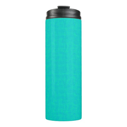 Bouteilles Isothermes Néon turquoise texturé. (Devant)