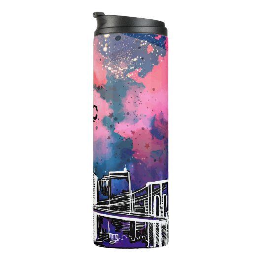 Bouteilles Isothermes New York, Sky, City (Tourné sur la droite)