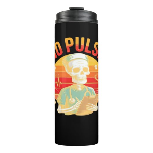 Bouteilles Isothermes No Pulse Skeleton Nurse Funny Médicale Halloween P (Devant)