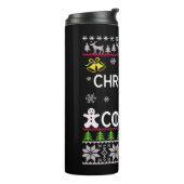 Bouteilles Isothermes Noël arrive un affreux pull de Noël (Tourné sur la gauche)