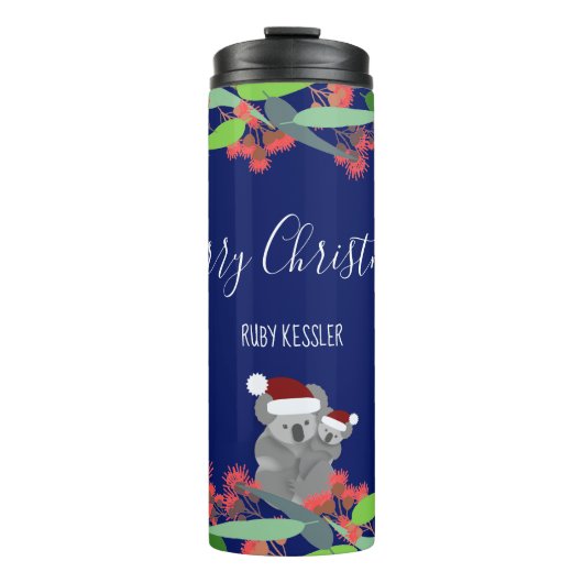 Bouteilles Isothermes Noël australien (Devant)