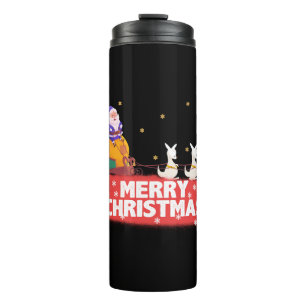 Bouteilles Isothermes Noël australien, Père Noël, plage