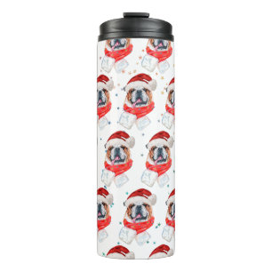 Bouteilles Isothermes Noël Bouledogue Anglais Race de Chien