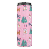 Bouteilles Isothermes Noël Chats et arbres Motif de vacances (Dos)