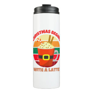 BOUTEILLES ISOTHERMES NOËL COMMENCE AVEC UNE LATTE