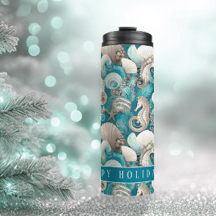 Bouteilles Isothermes Noël côtier Bold Motif hippocampe #4 ID1009