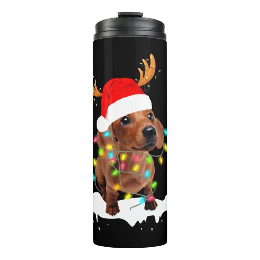 Bouteilles Isothermes Noël Dachshund (Devant)
