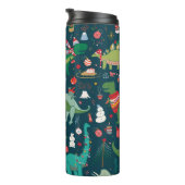 Bouteilles Isothermes Noël de Dinosaur : Bonne année (Tourné sur la droite)