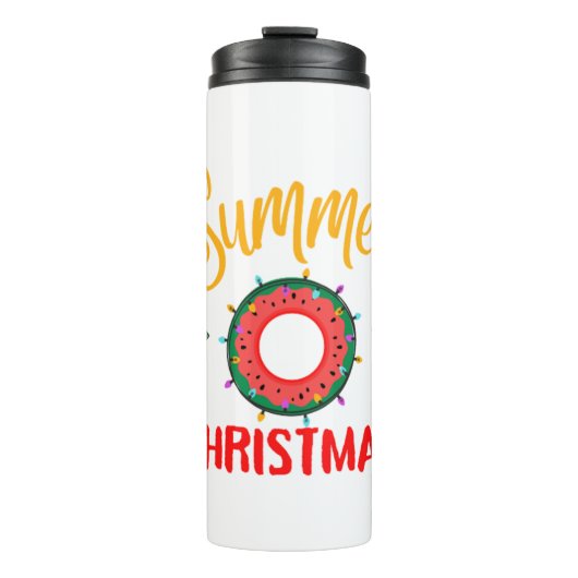 Bouteilles Isothermes Noël d'été (Devant)