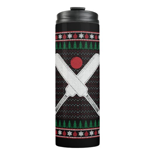 Bouteilles Isothermes Noël du cricket (Devant)