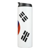 Bouteilles Isothermes Noël du drapeau sud-coréen : Joyeux voeux de Noël (Tourné sur la droite)
