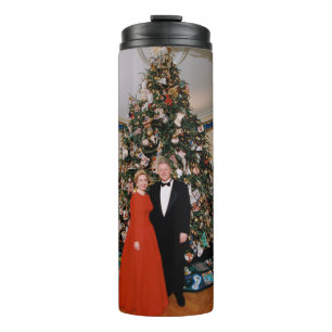 Bouteilles Isothermes Noël du président américain Bill Clinton et Hillar