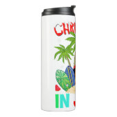 Bouteilles Isothermes Noël en juillet Flamant rose rose drôle Noël Homme (Tourné sur la gauche)