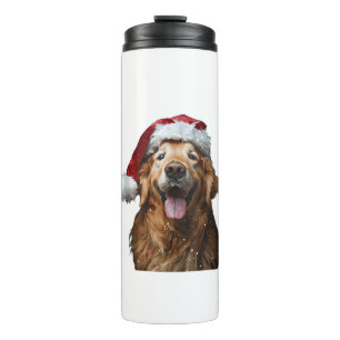 Bouteilles Isothermes Noël Golden Retriever