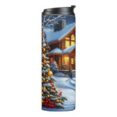 Bouteilles Isothermes Noël/Hiver Deer Lodge (Tourné sur la gauche)