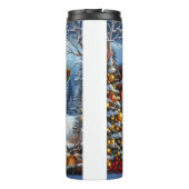 Bouteilles Isothermes Noël/Hiver Deer Lodge (Dos)