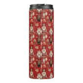 Bouteilles Isothermes Noël motif des noix de cou rouges (Dos)