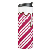 Bouteilles Isothermes Noël Peppermenthe Candy Café Tumbler thermique (Tourné sur la gauche)