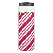 Bouteilles Isothermes Noël Peppermenthe Candy Café Tumbler thermique (Dos)