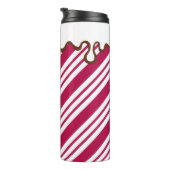 Bouteilles Isothermes Noël Peppermenthe Candy Café Tumbler thermique (Tourné sur la droite)