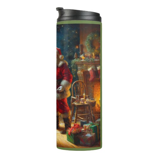 Bouteilles Isothermes Noël Père Noël 1 (Tourné sur la droite)