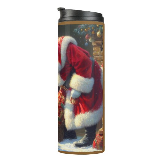 Bouteilles Isothermes Noël Père Noël 3 (Tourné sur la droite)