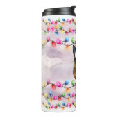 Bouteilles Isothermes Noël Père Noël Allemand Berger Chien Tête (Tourné sur la gauche)