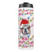 Bouteilles Isothermes Noël Père Noël Anglais Chien de taule Tête (Devant)