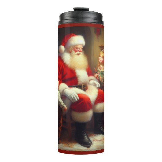 Bouteilles Isothermes Noël Père Noël avec enfants 3 (Devant)