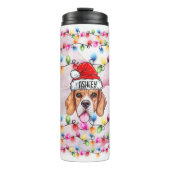 Bouteilles Isothermes Noël Père Noël Beagle Chien tête (Devant)