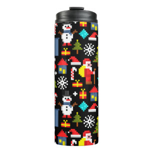 Bouteilles Isothermes Noël Pixel
