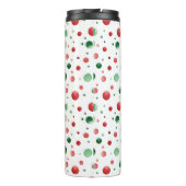 Bouteilles Isothermes Noël points rouges blancs verts (Dos)