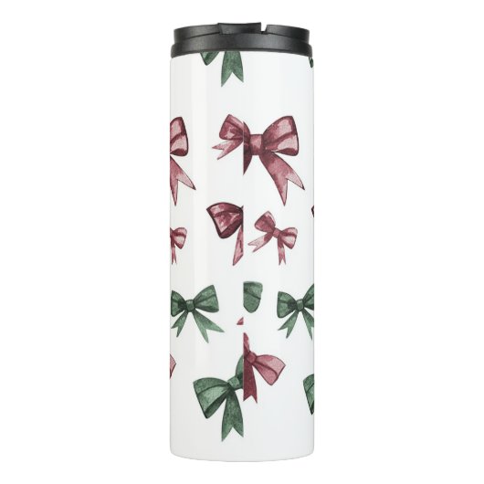 Bouteilles Isothermes Noël Red Green Bows (Dos)
