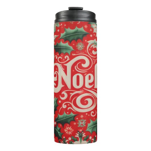 Bouteilles Isothermes Noel rouge et vert (Devant)
