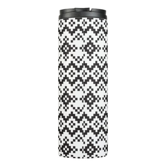 Bouteilles Isothermes Noël Snowflakes Fair Isle Seamless Patternart (Dos)