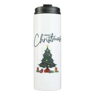 Bouteilles Isothermes Noël vert Jaune Personnalisé Isolé