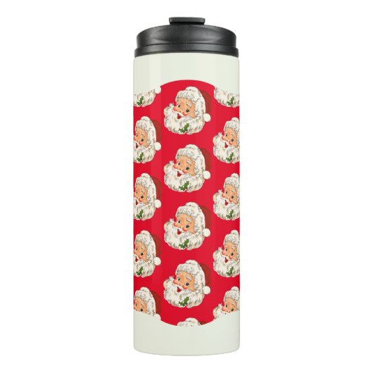 Bouteilles Isothermes Noël vintage Retro Jolly Santa Claus (Devant)