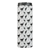 Bouteilles Isothermes Noir Chat Shadow Silhouette Motif Design (Dos)