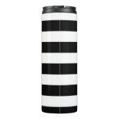 Bouteilles Isothermes Noir de rayures sur toute couleur tout texte (Dos)