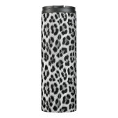 Bouteilles Isothermes Noir et blanc monochrome, léopard motif (Dos)