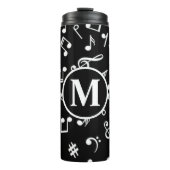 Bouteilles Isothermes Noir et blanc Monogram Music Note (Devant)